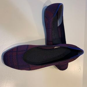 ROTHY’S CRANBERRY PLAID SQUARES SIZE 9